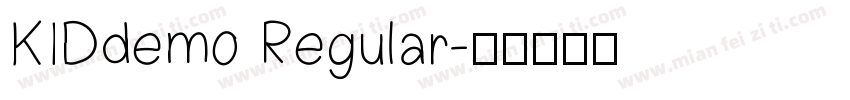 KIDdemo Regular字体转换